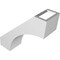 Ekena Millwork 3 1/2-in. W x 10-in. D x 10-in. H Westlake Architectural Grade PVC Knee Brace BRCP035X10X10WTL - alternate 6